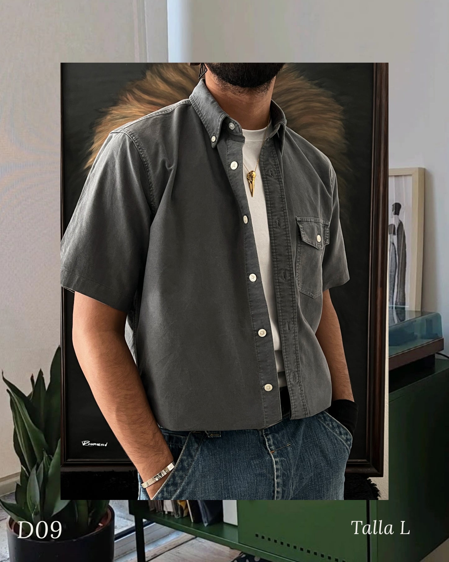 Work shirt / cropped fit (L)