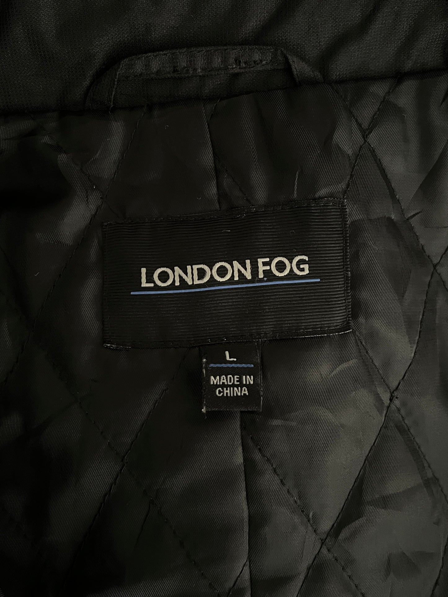Gabardina Black London Fog (L)