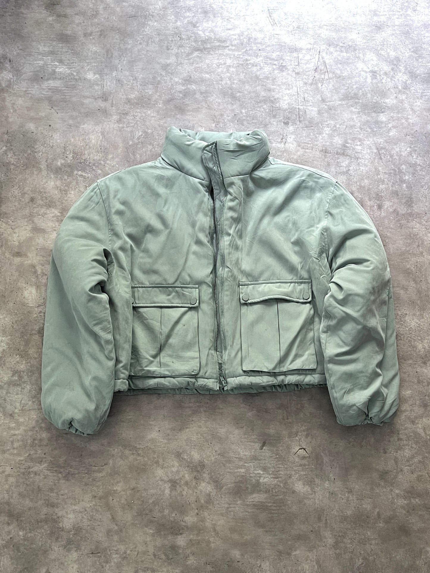 Jacket puffer cropped (M)