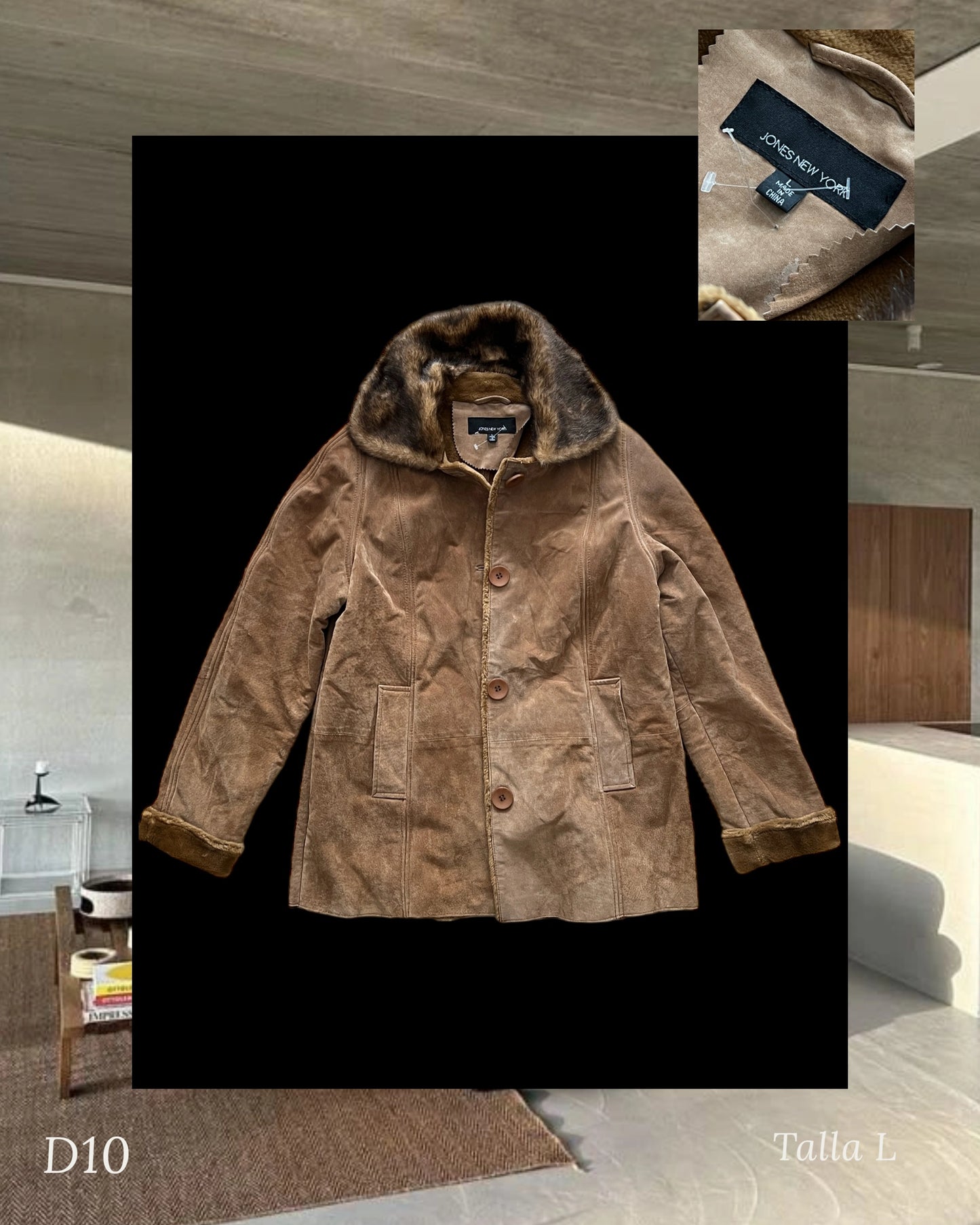 Abrigo de Mujer 100% piel (L)