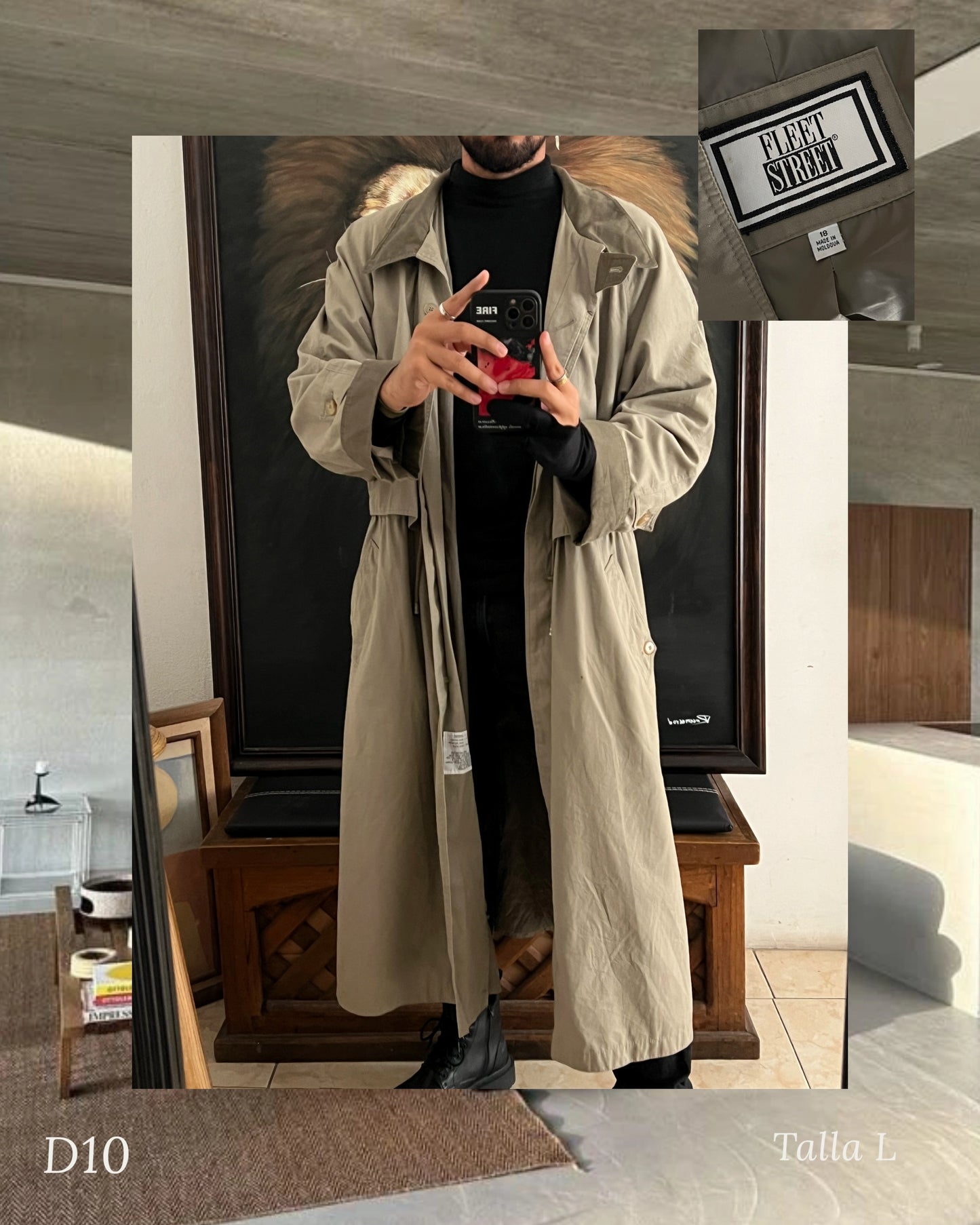 Gabardina Extra larga (L) 💎