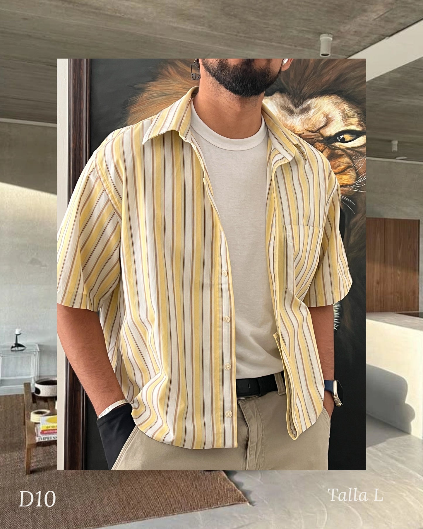 GAP Striped Shirt / boxy fit (L)