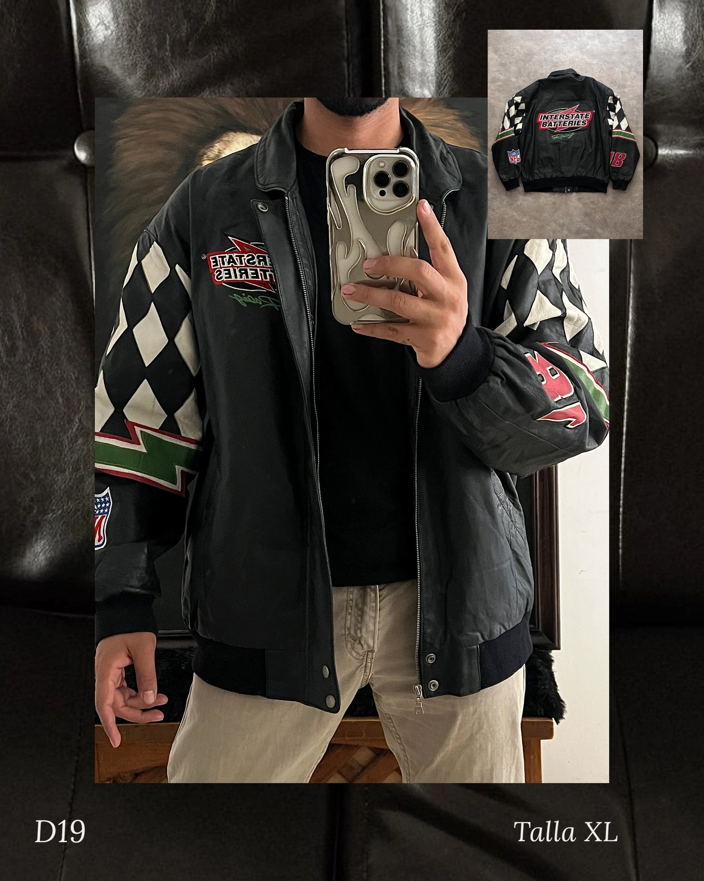 NASCAR Vintage Leather Jacket (XL)