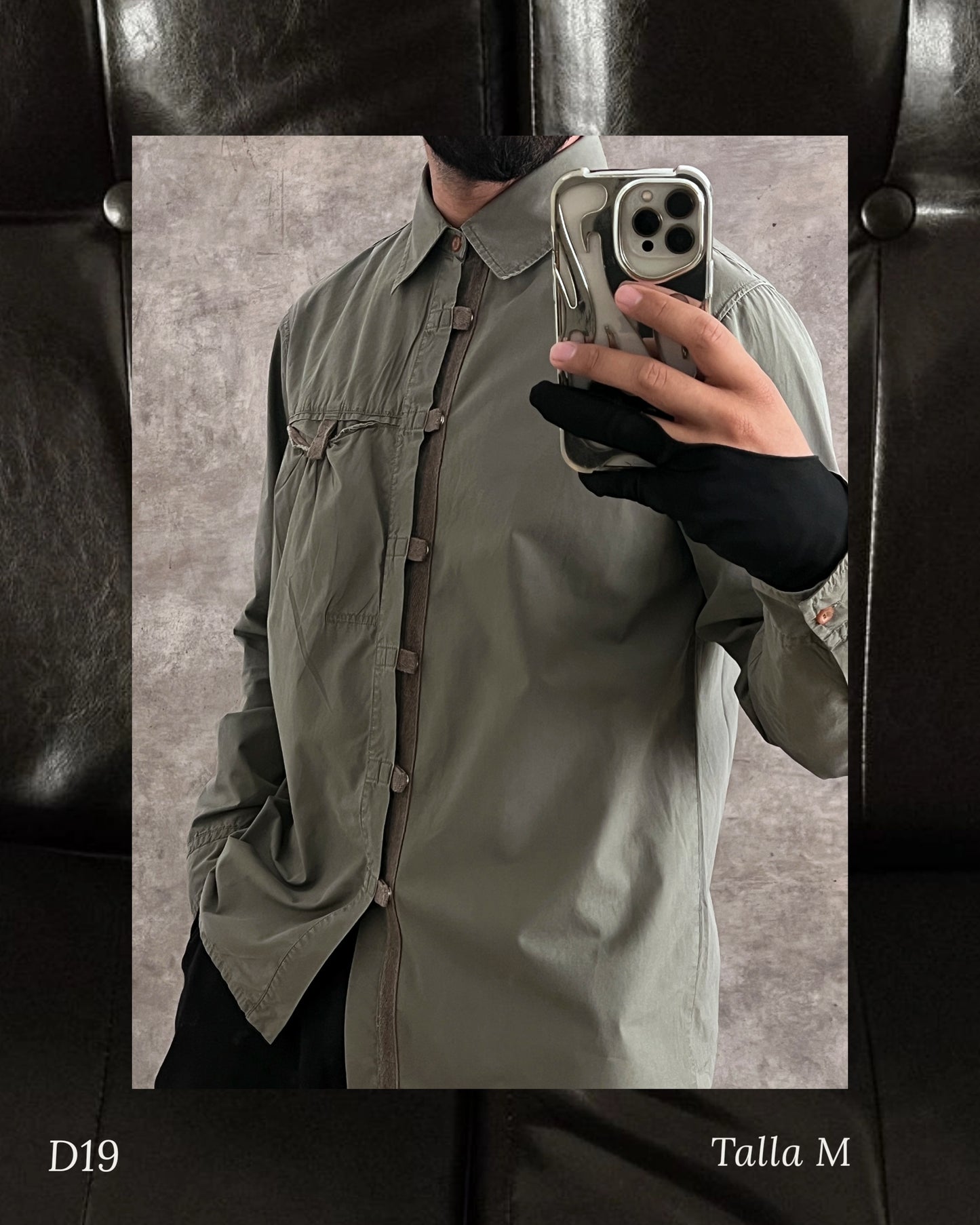 Camisa workwear military-inspired (M)