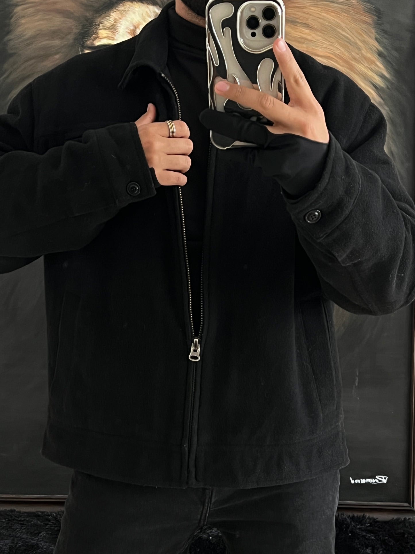 Black jacket Aeropostal (XL)