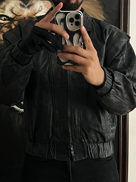 Bomber jacket 100% piel (M)