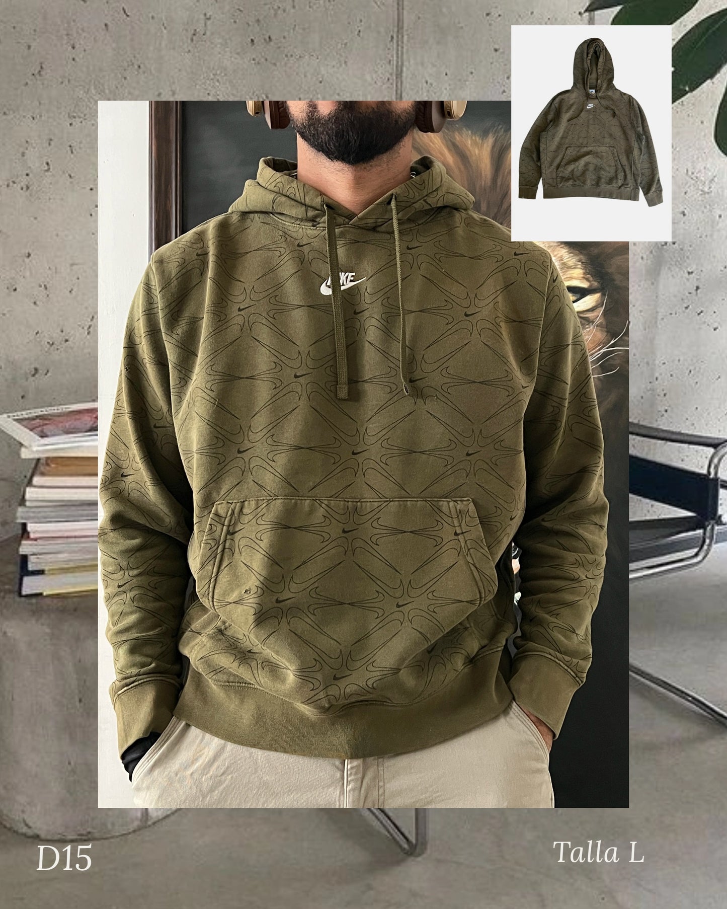 Retro Nike hoodie (L)