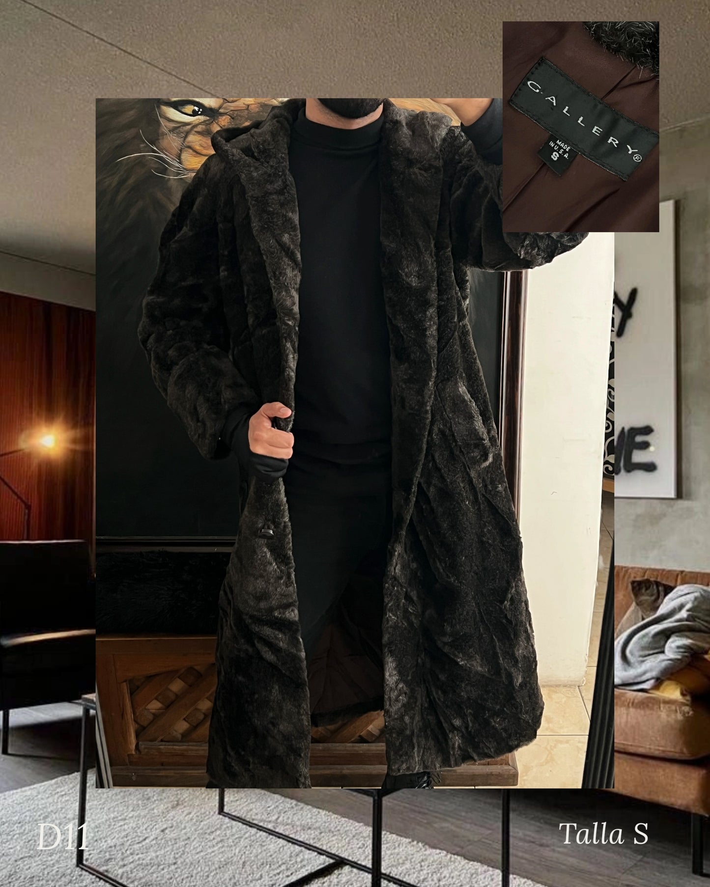 Abrigo de Lujo de Faux Fur (S)