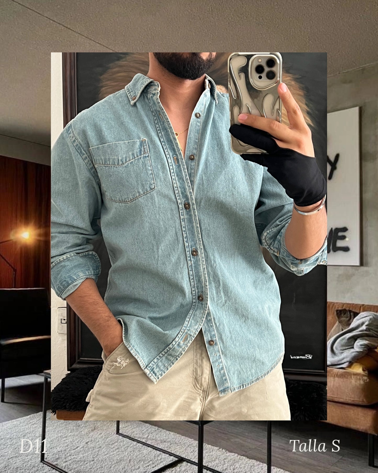 Vintage denim shirt (S)