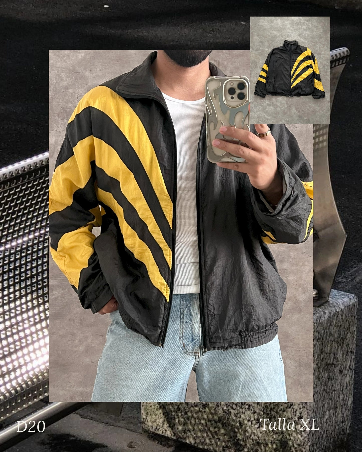 Vintage Winbreaker Yellow (XL)