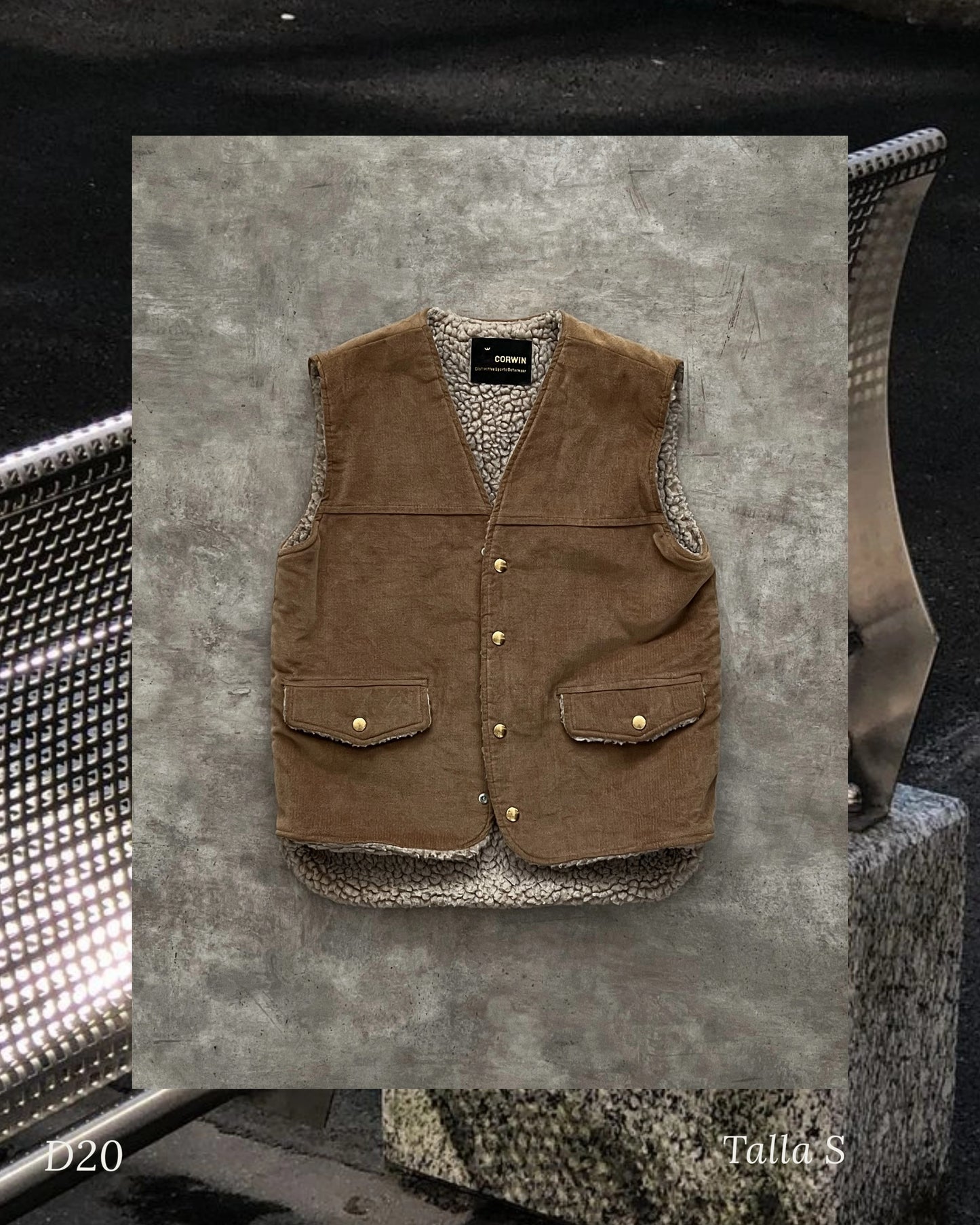 Vintage Brown Vest (S)