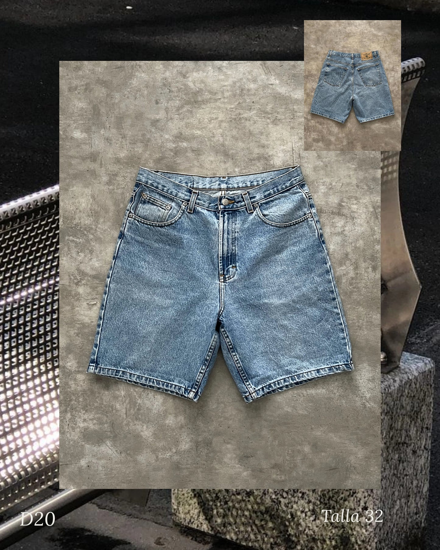 Vintage Denim Tommy Shorts (32)