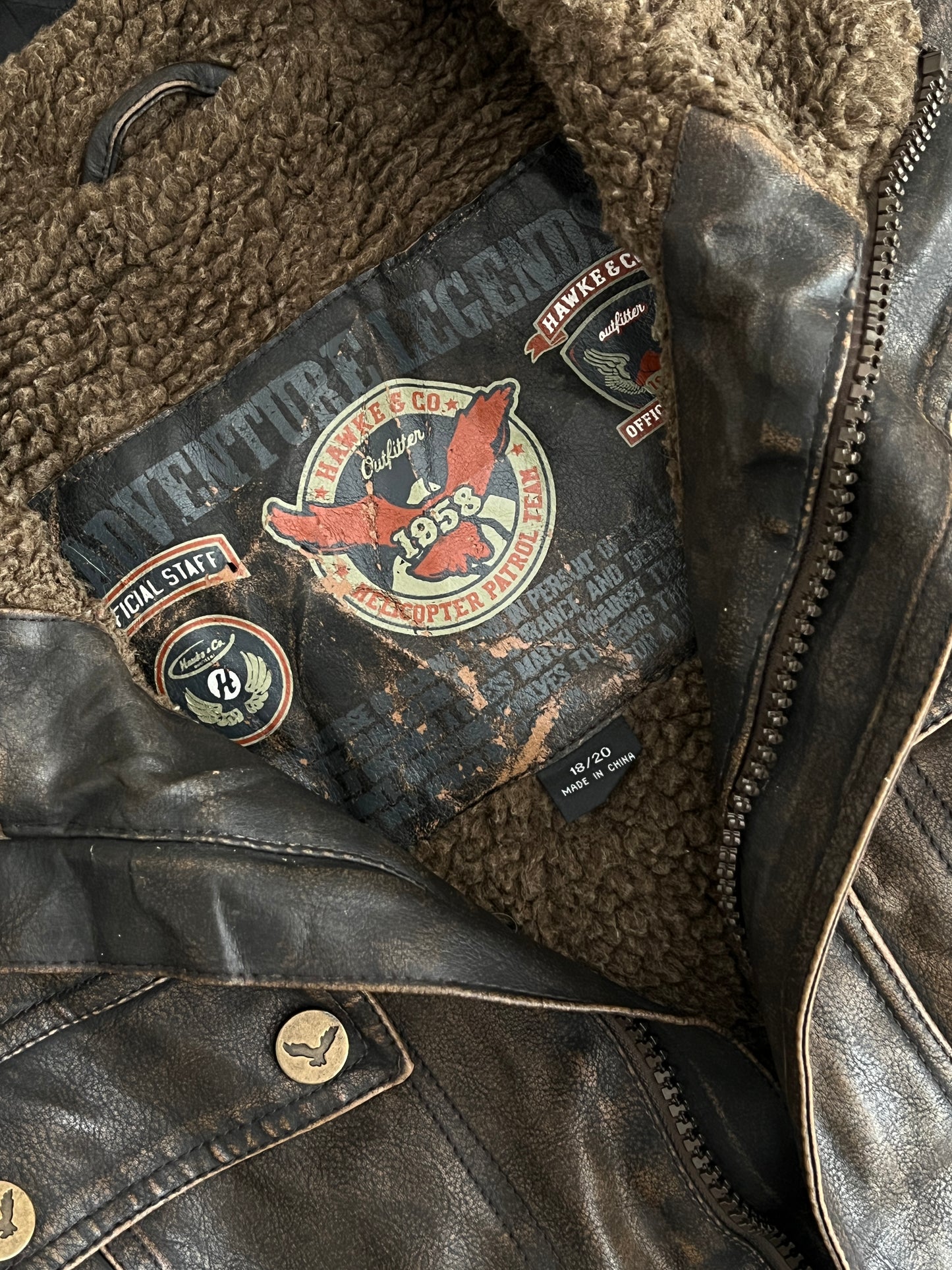 Bomber jacket leather (S)
