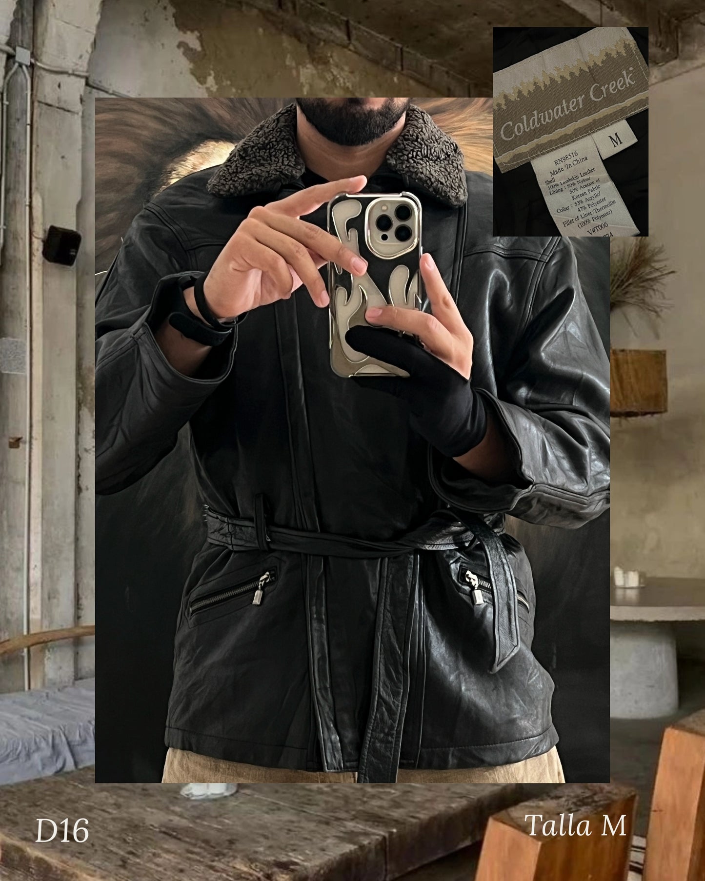 Jacket de Piel de Lujo Lambskin de Cordero (M)