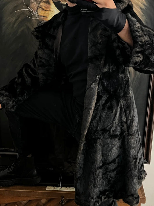 Abrigo de lujo de Faux Fur (S)