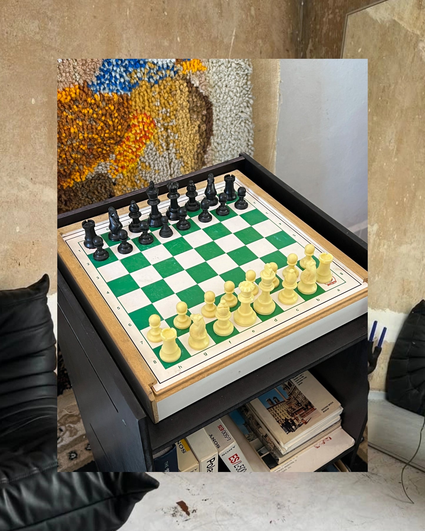 Mesa portable de juegos vintage