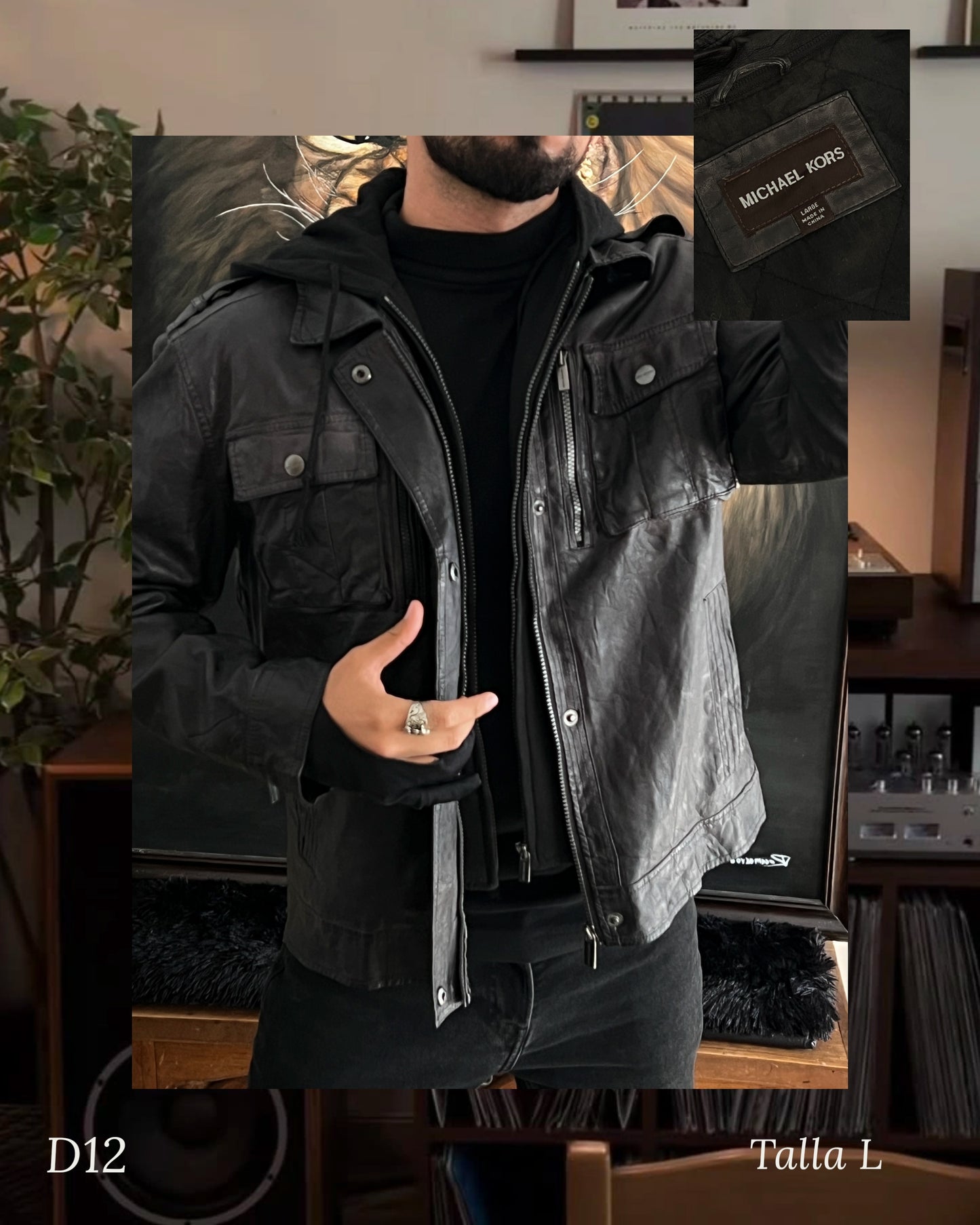 Michael Kors Jacket Leather (L)