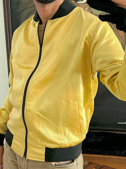 Yellow Bomber Jacket (M)