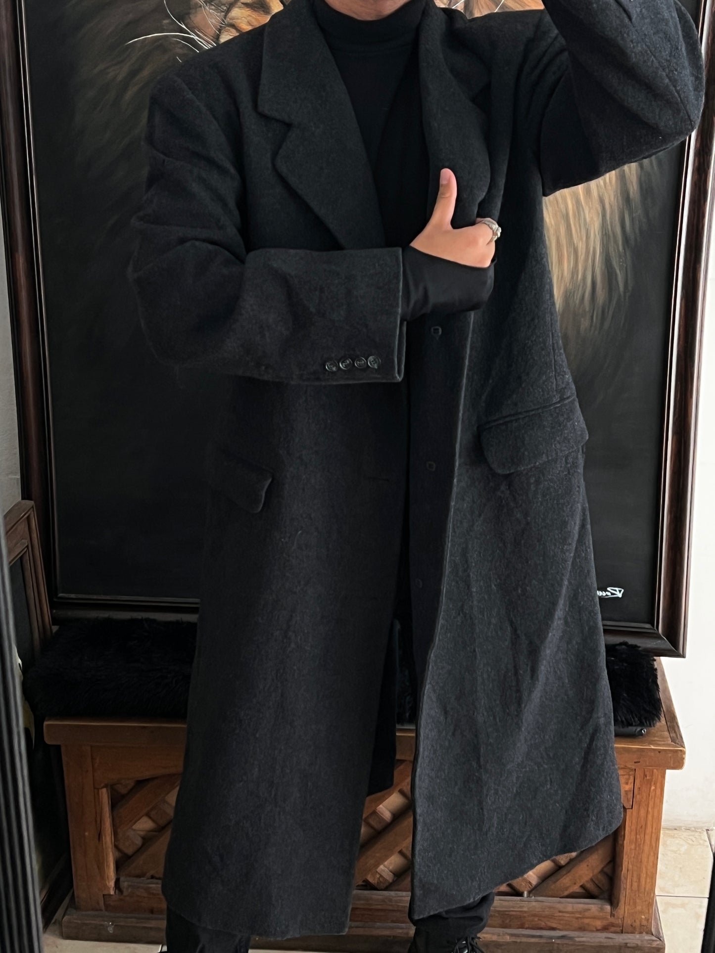 Wool coat (L) 44R