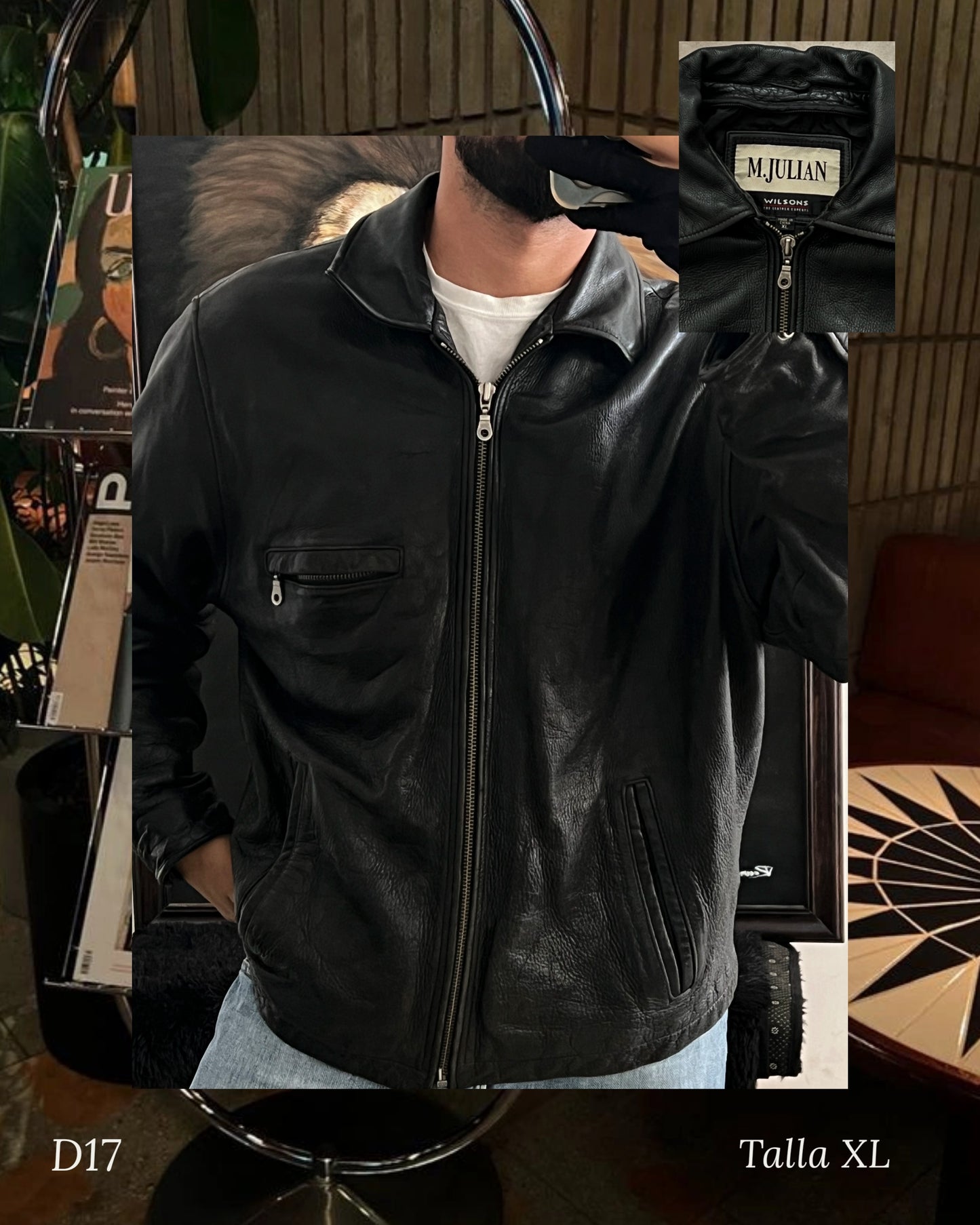 Heavy Bomber Leather Jacket (XL)