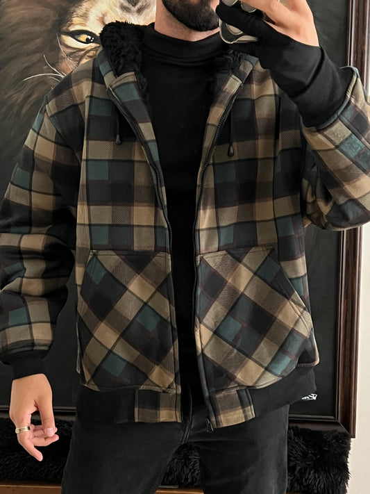 faux fur jacket (XL)