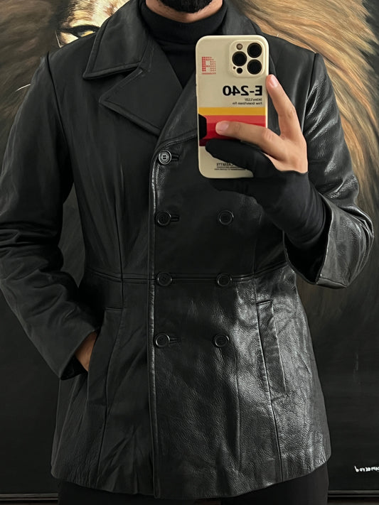 Gabardina de piel 100% corte fem talla L