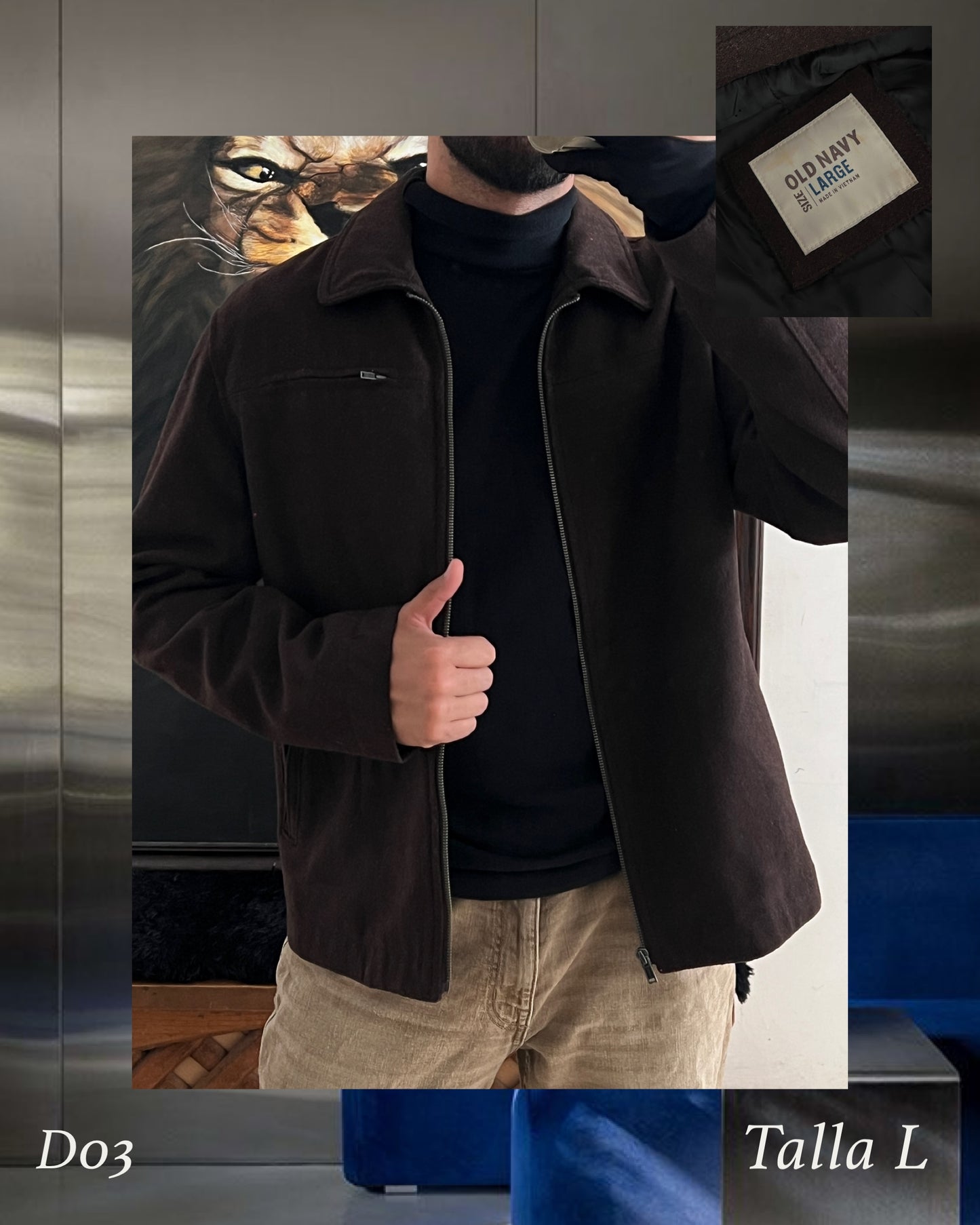 Wool Jacket OLD NAVY (L)