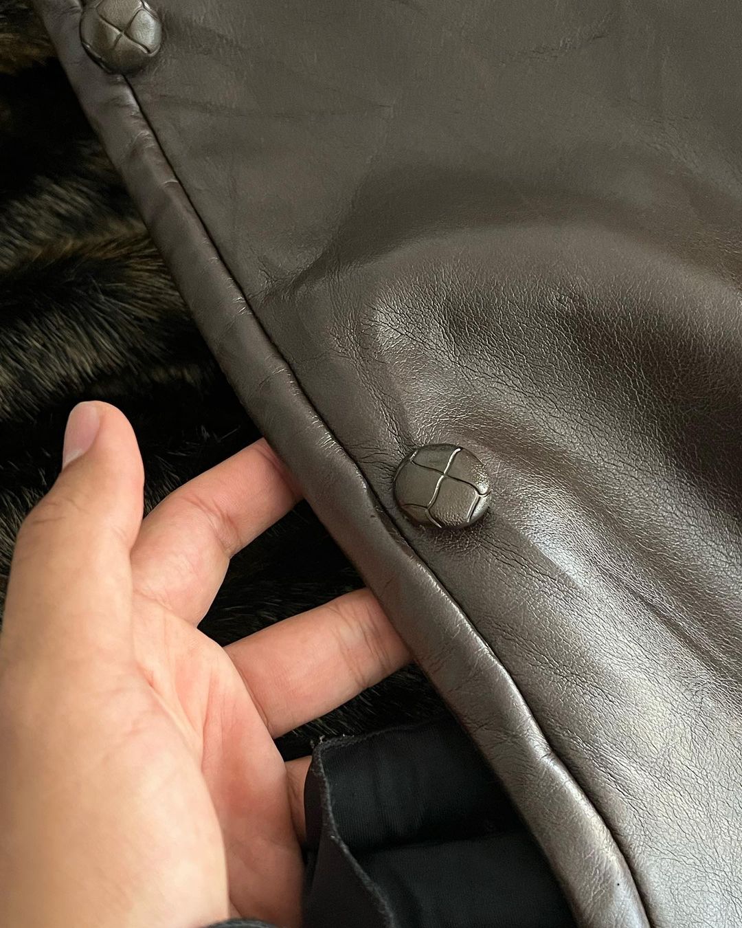 Chamarrisima de Piel Sintética