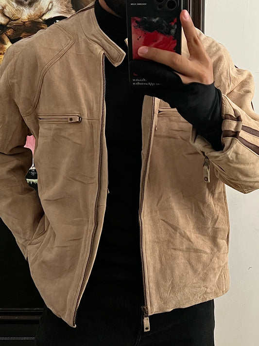 Jacket de 100
% piel de gamuza talla L