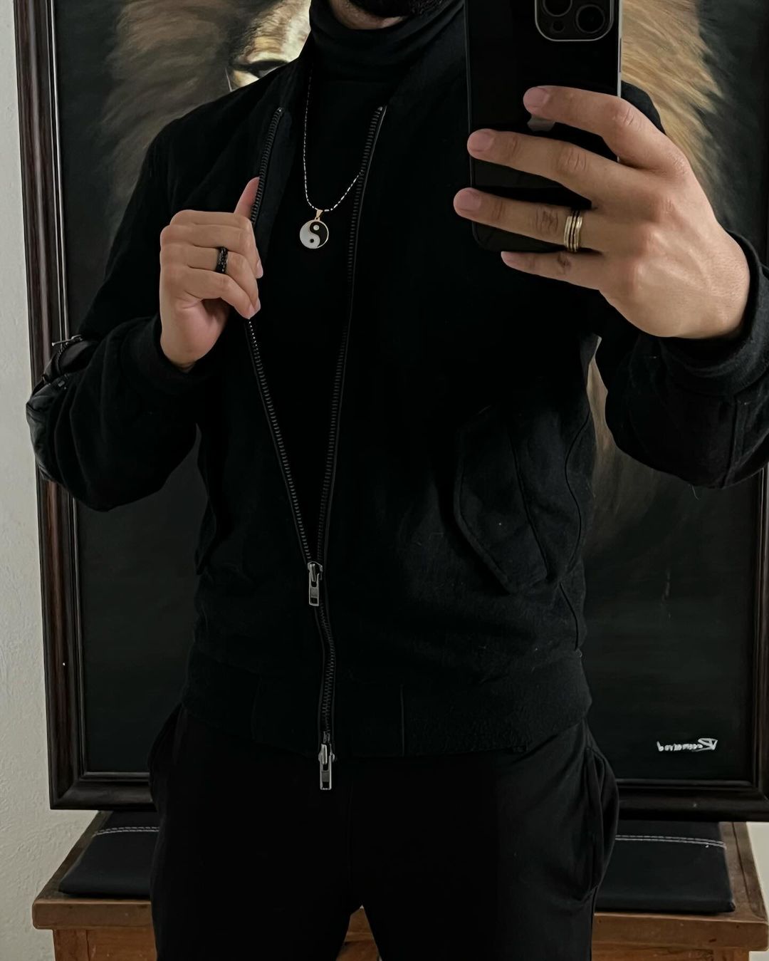 Yin y Yang Acero inoxidable