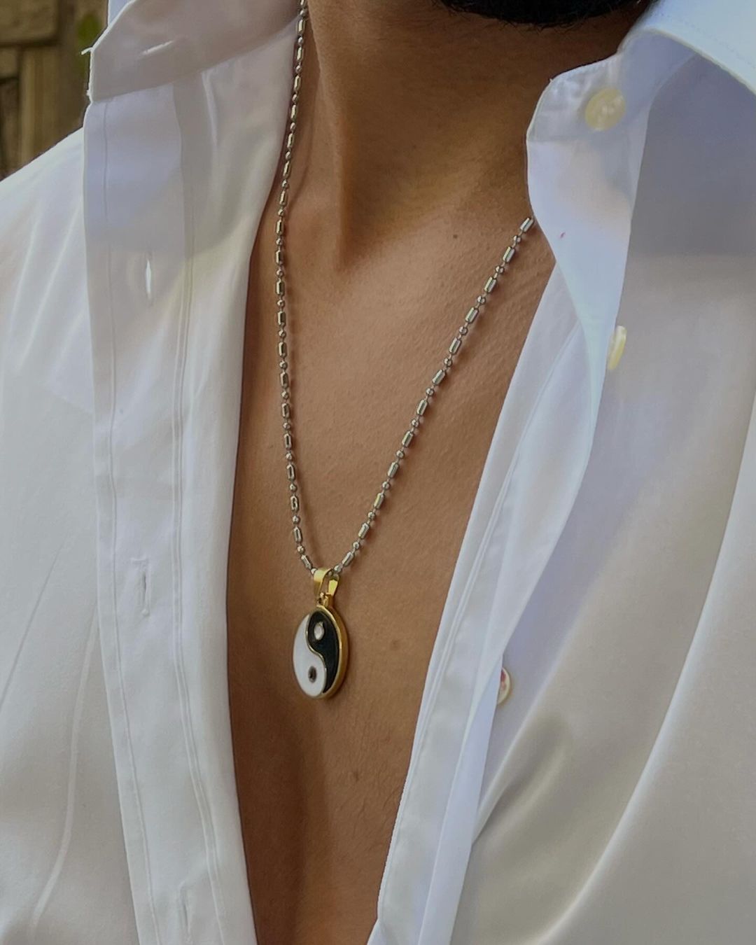 Yin y Yang Acero inoxidable