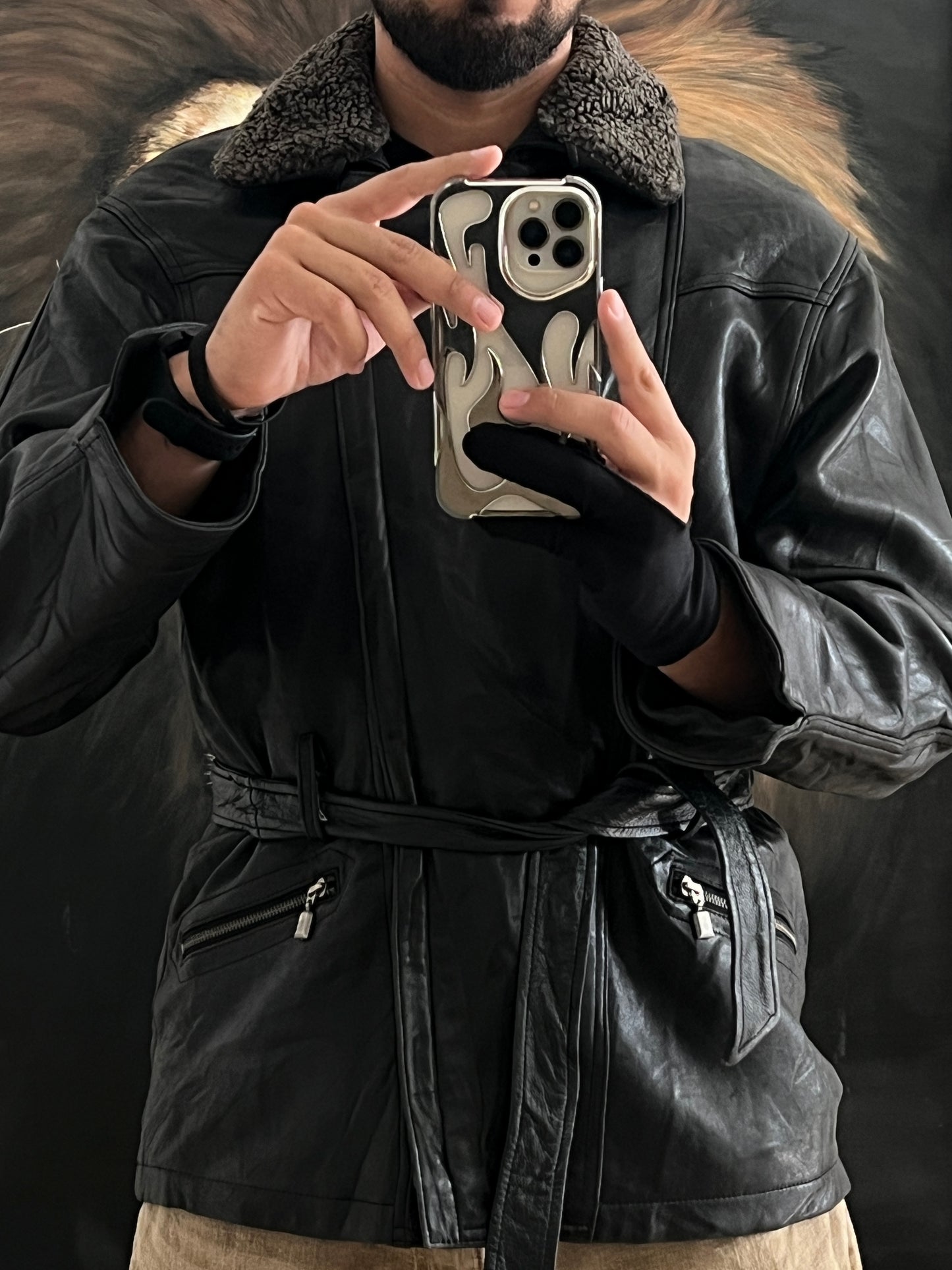 Jacket de Piel de Lujo Lambskin de Cordero (M)