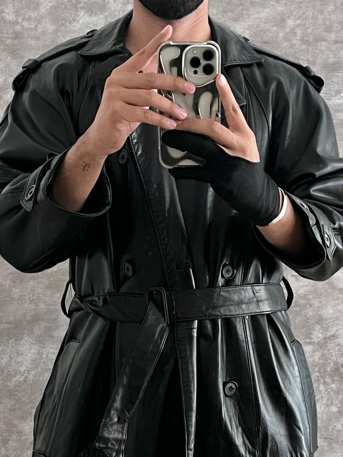 Gabardina Leather 100% (S)