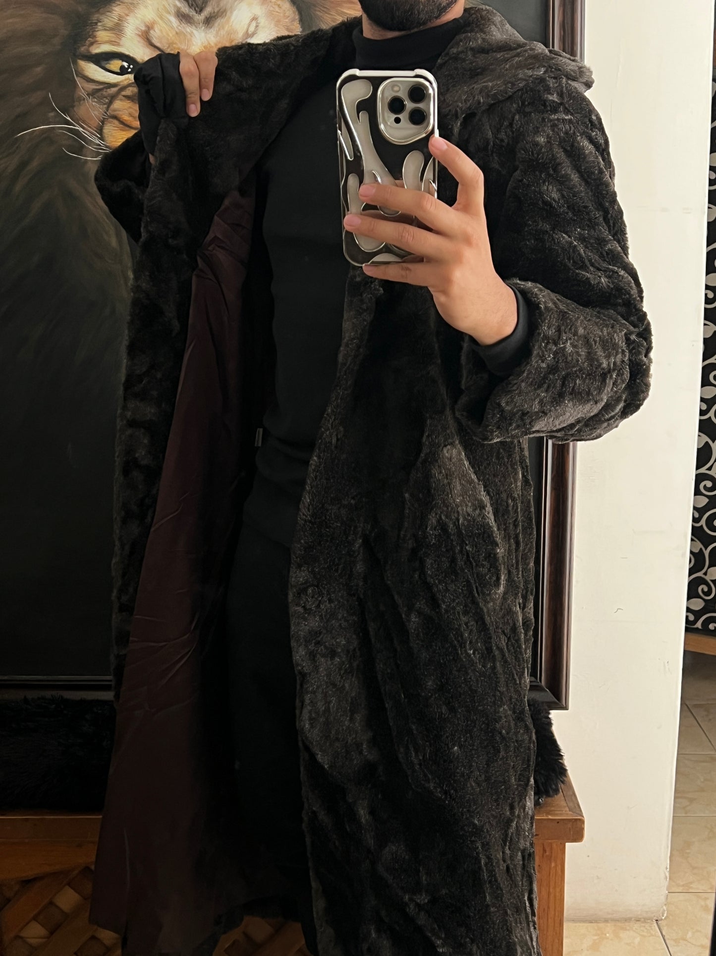 Abrigo de Lujo de Faux Fur (S)
