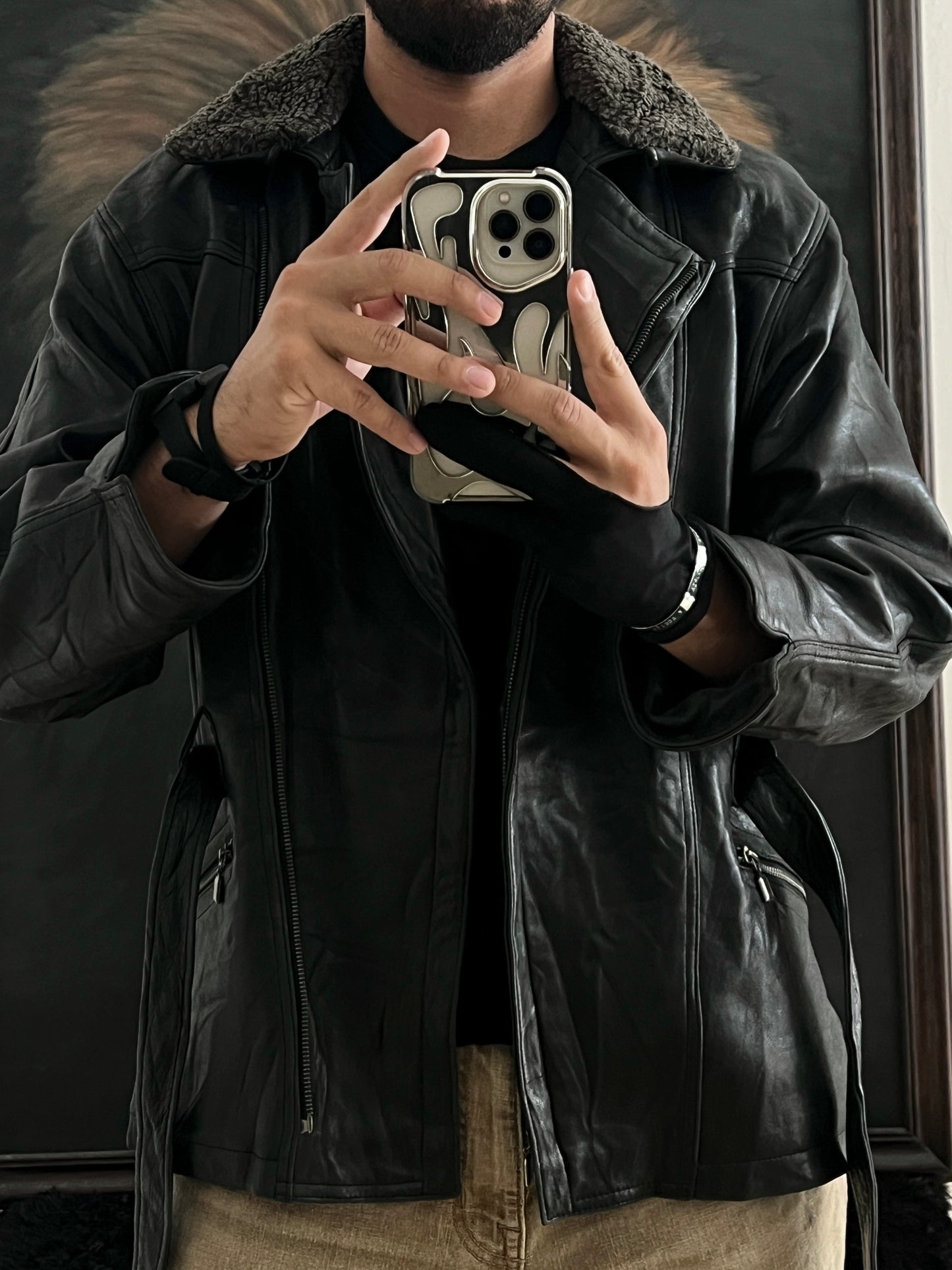 Jacket de Piel de Lujo Lambskin de Cordero (M)