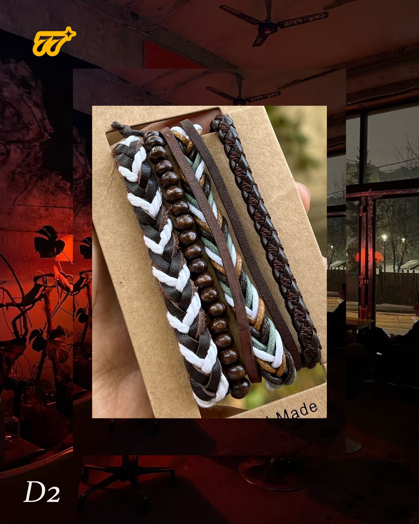 Set de 4 pulseras! Hand made