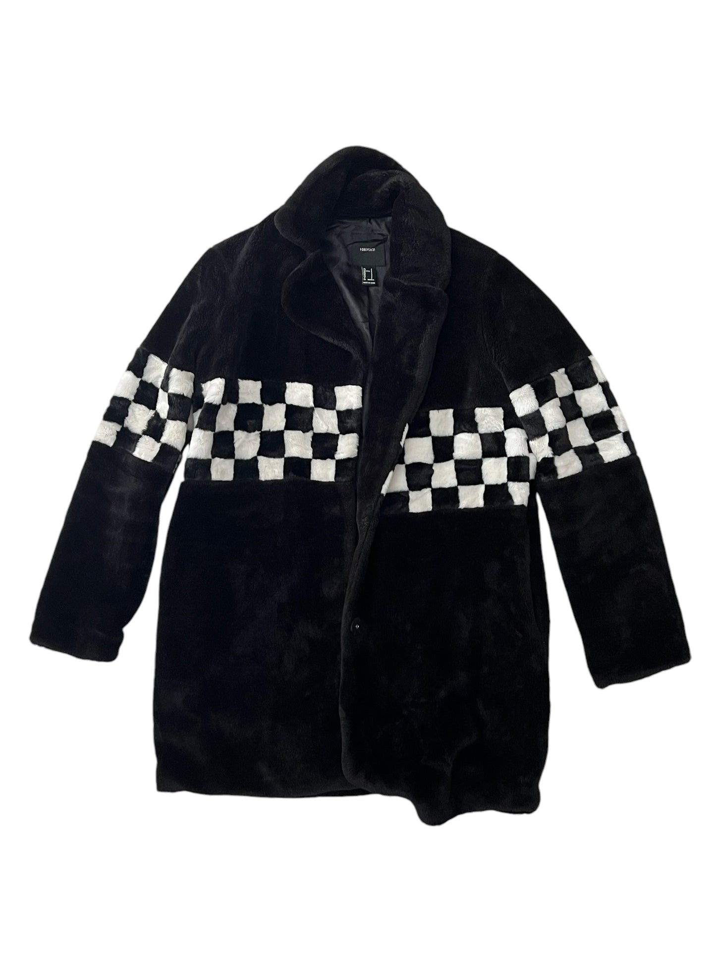 Abrigo de Faux Fur Forever 21, talla S