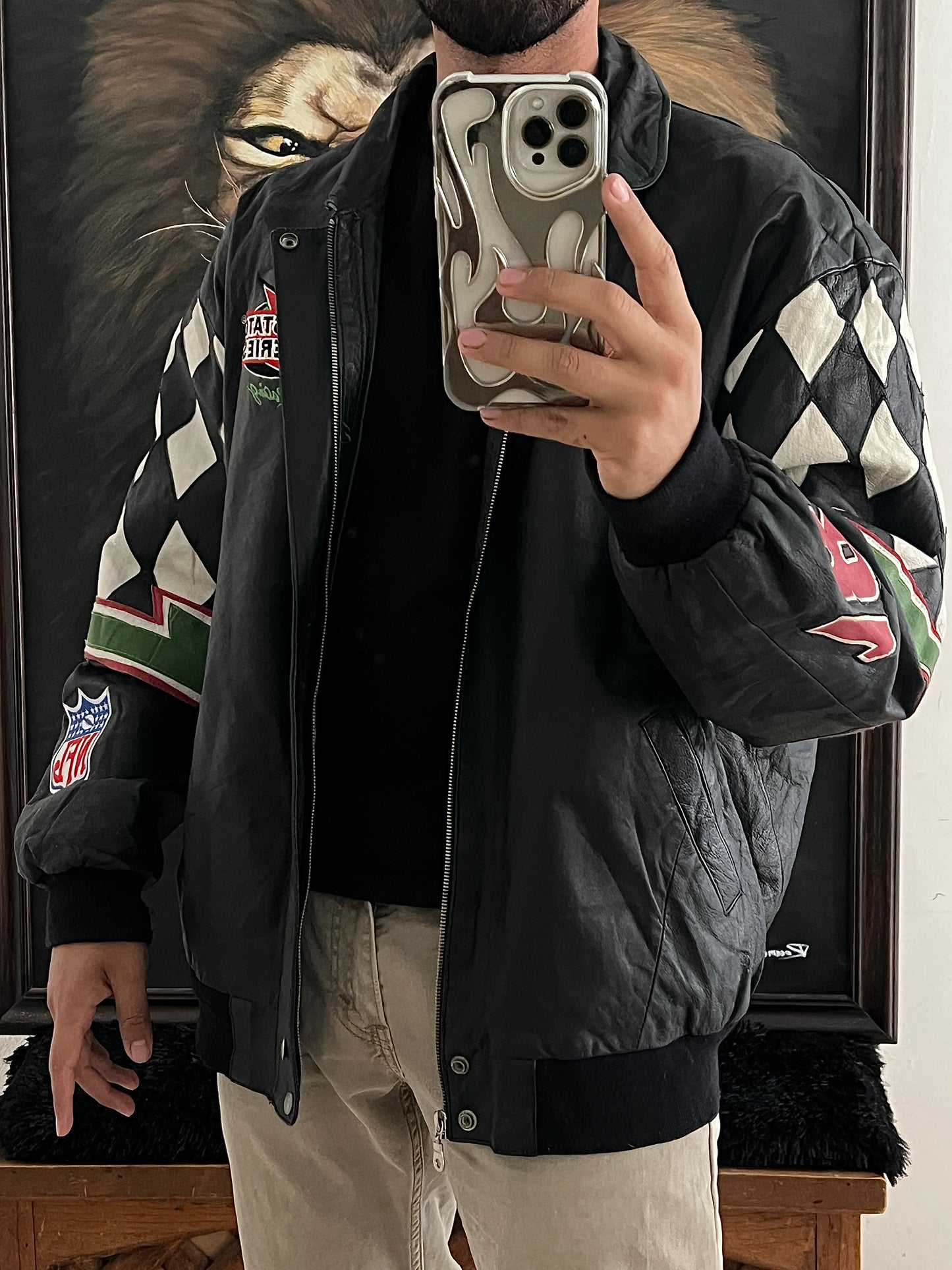 NASCAR Vintage Leather Jacket (XL)