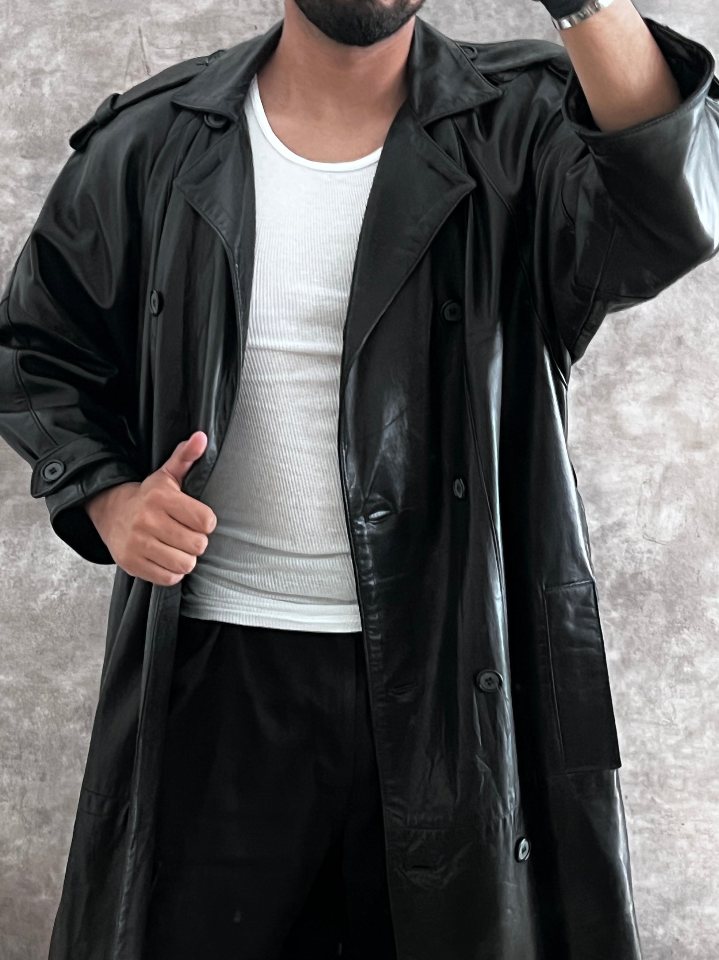 Gabardina Leather 100% (S)