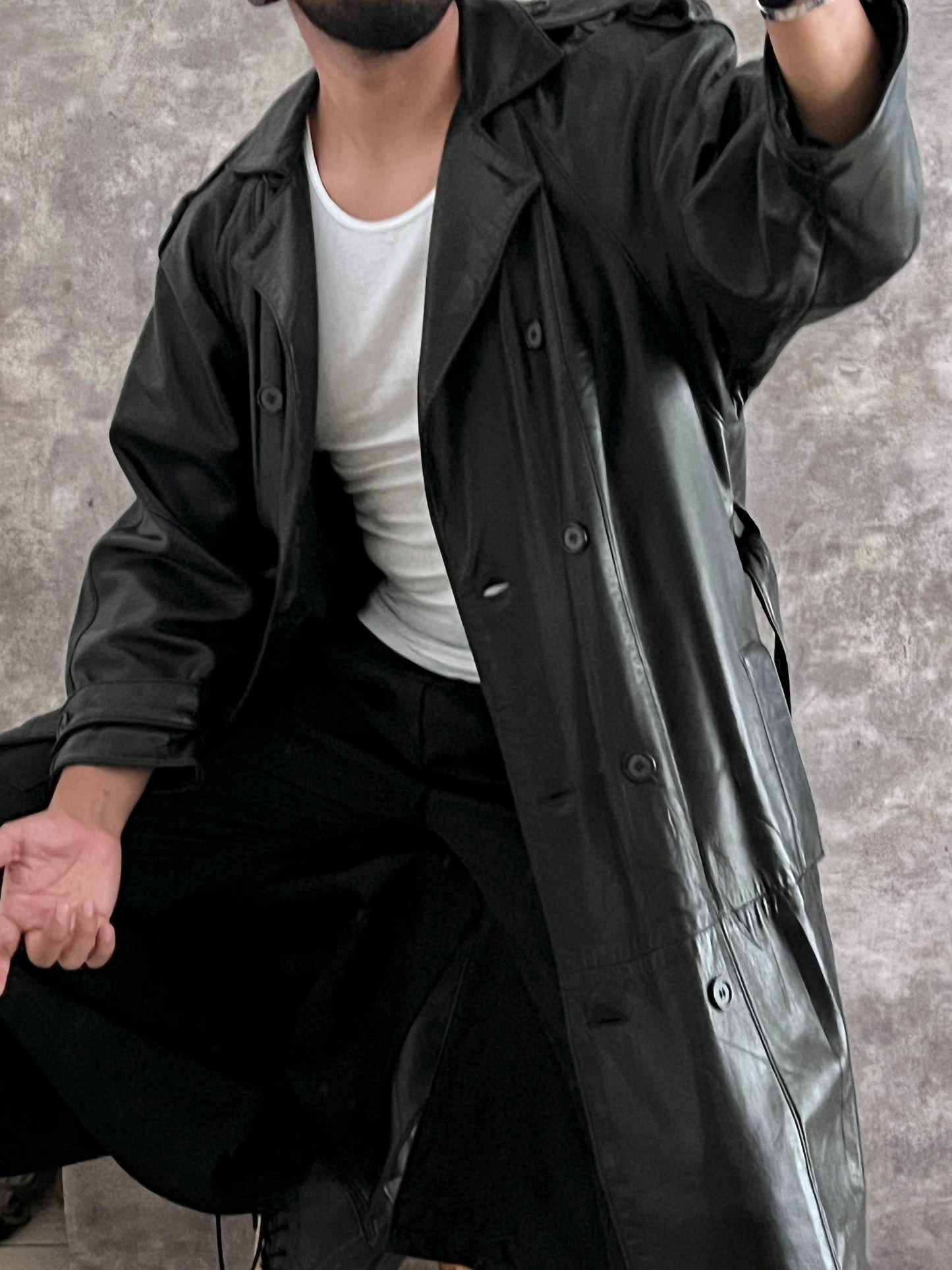 Gabardina Leather 100% (S)