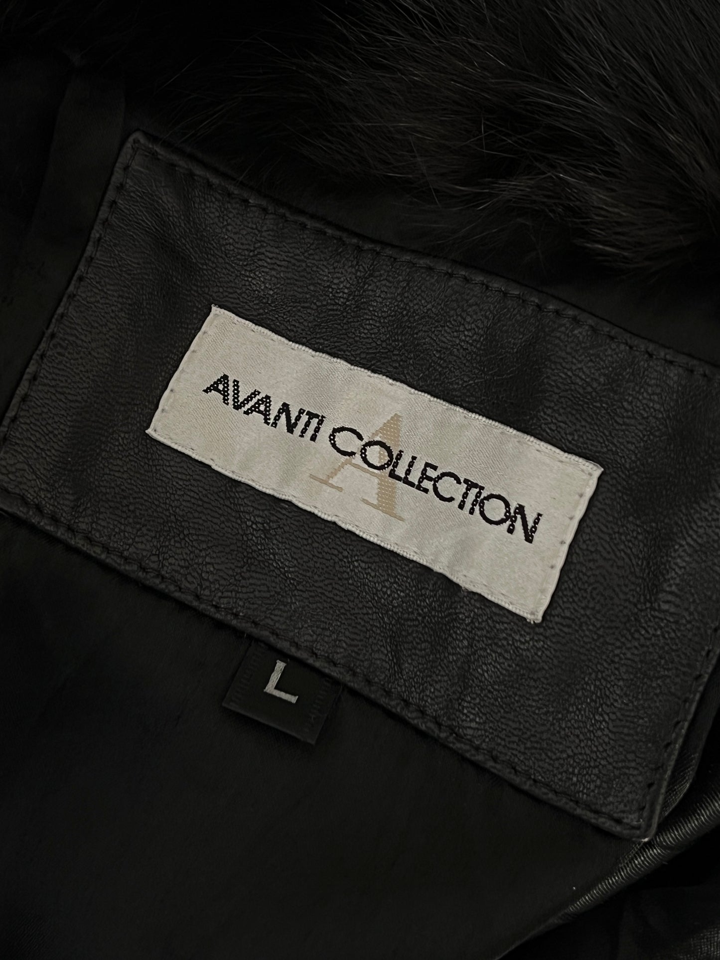 Gabardina Especial de Piel con Zorro Azul (L)