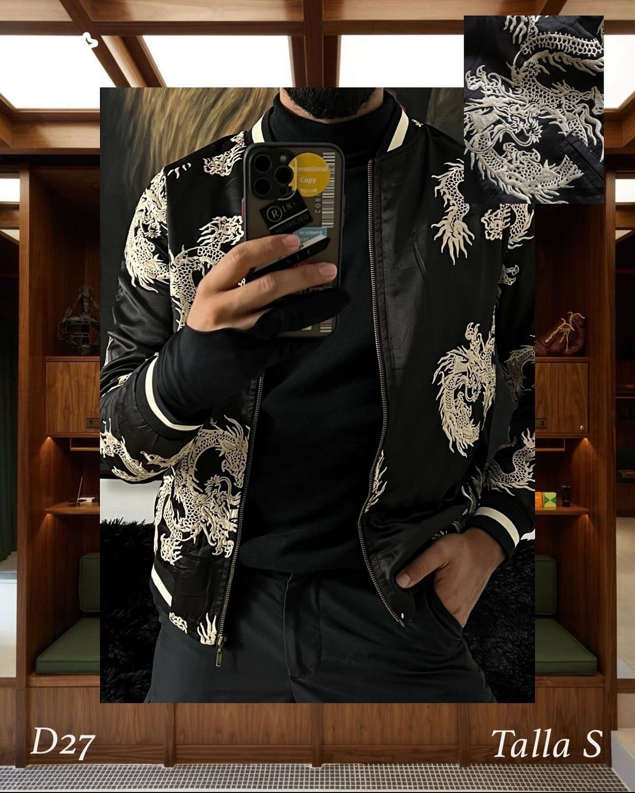 Bomber jacket de dragones