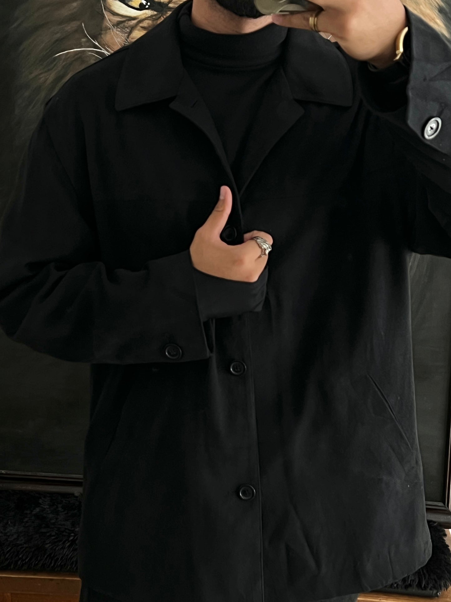 Gabardina black (L)