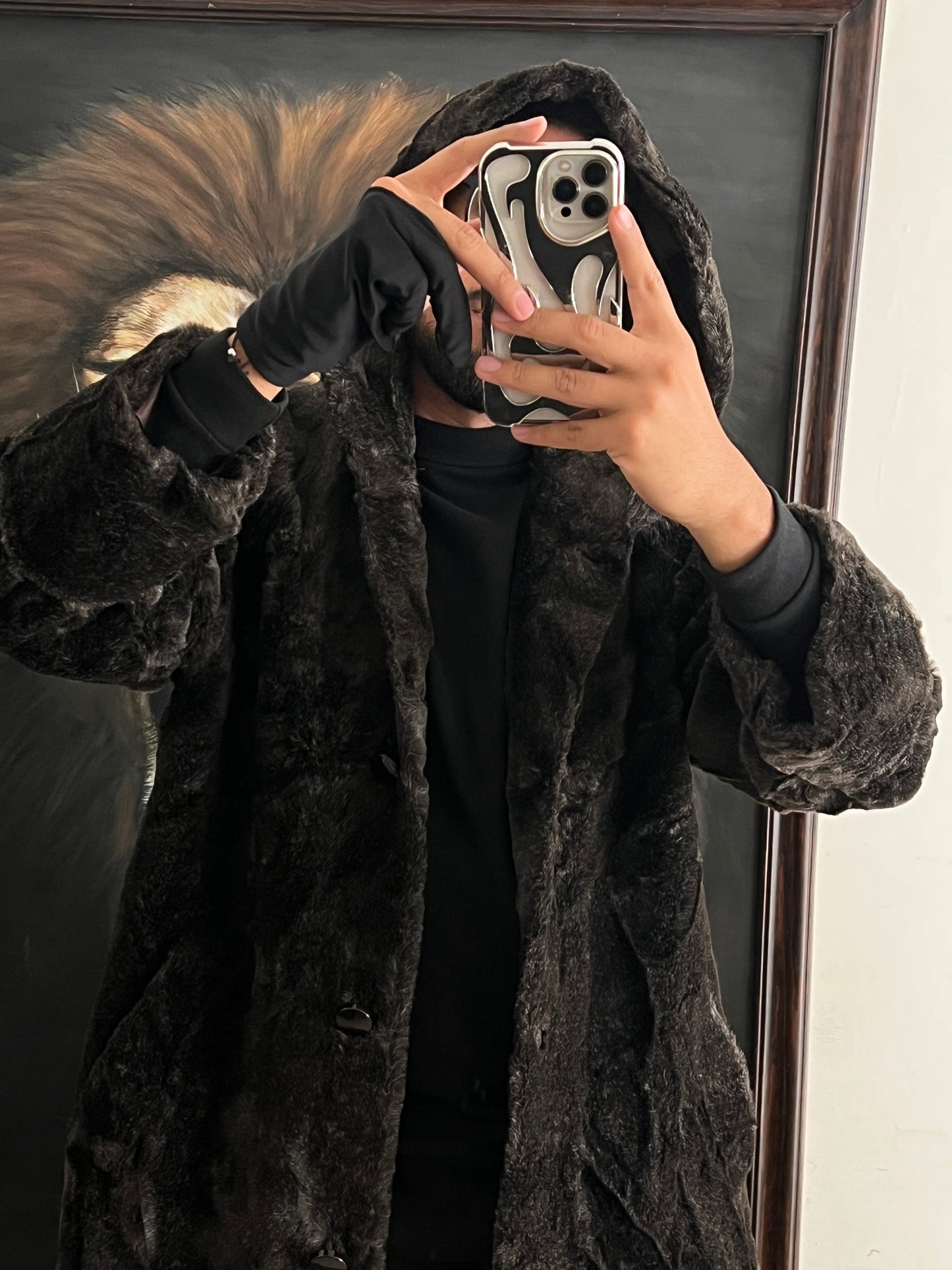 Abrigo de Lujo de Faux Fur (S)