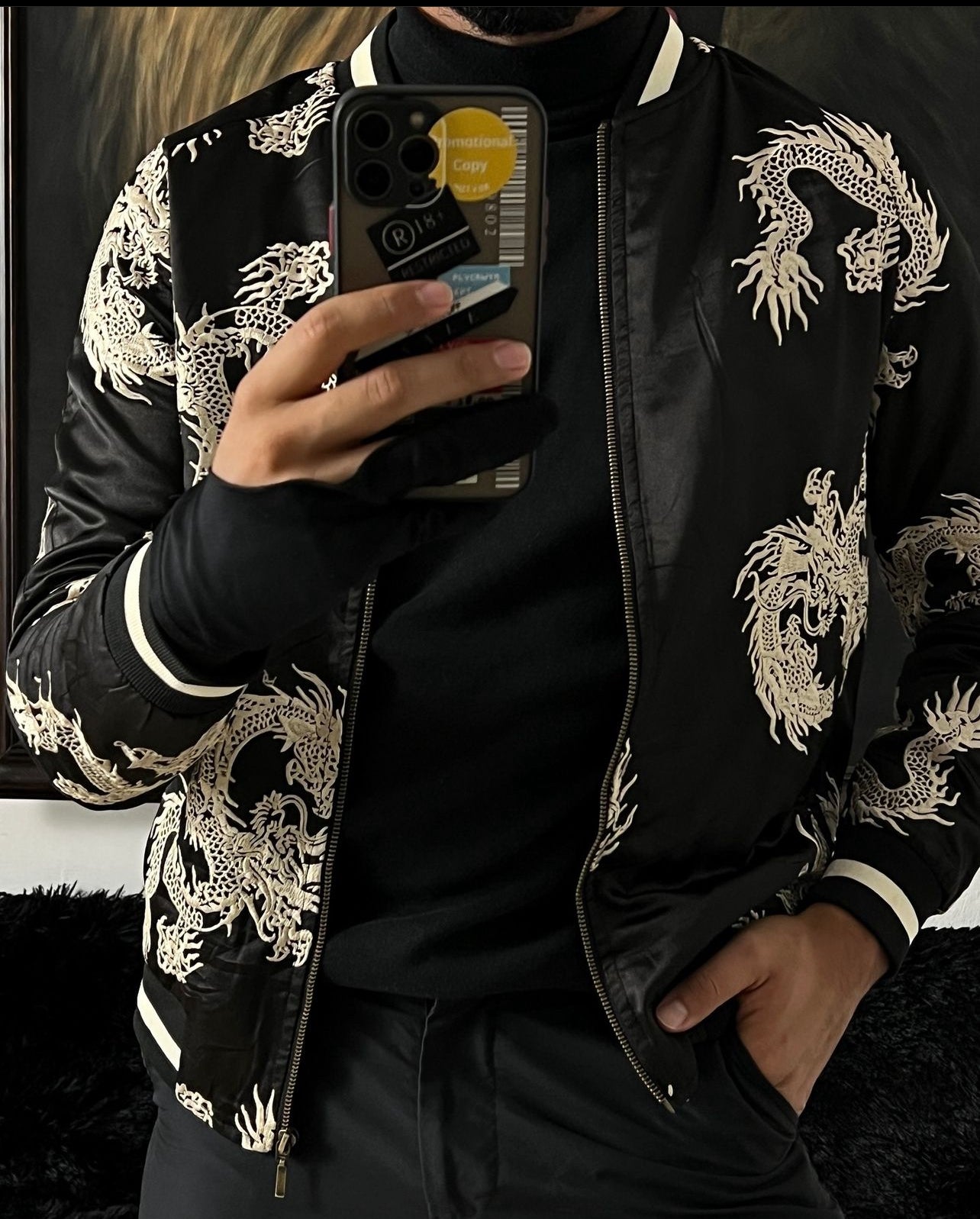 Bomber jacket de dragones