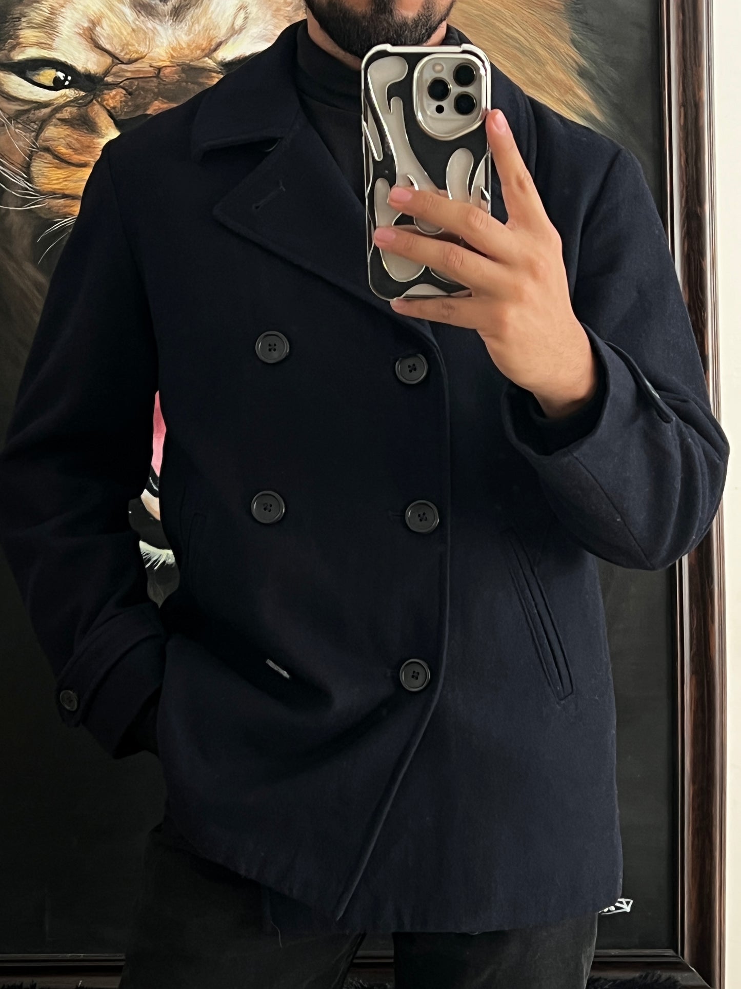 Abrigo de lana (M)
