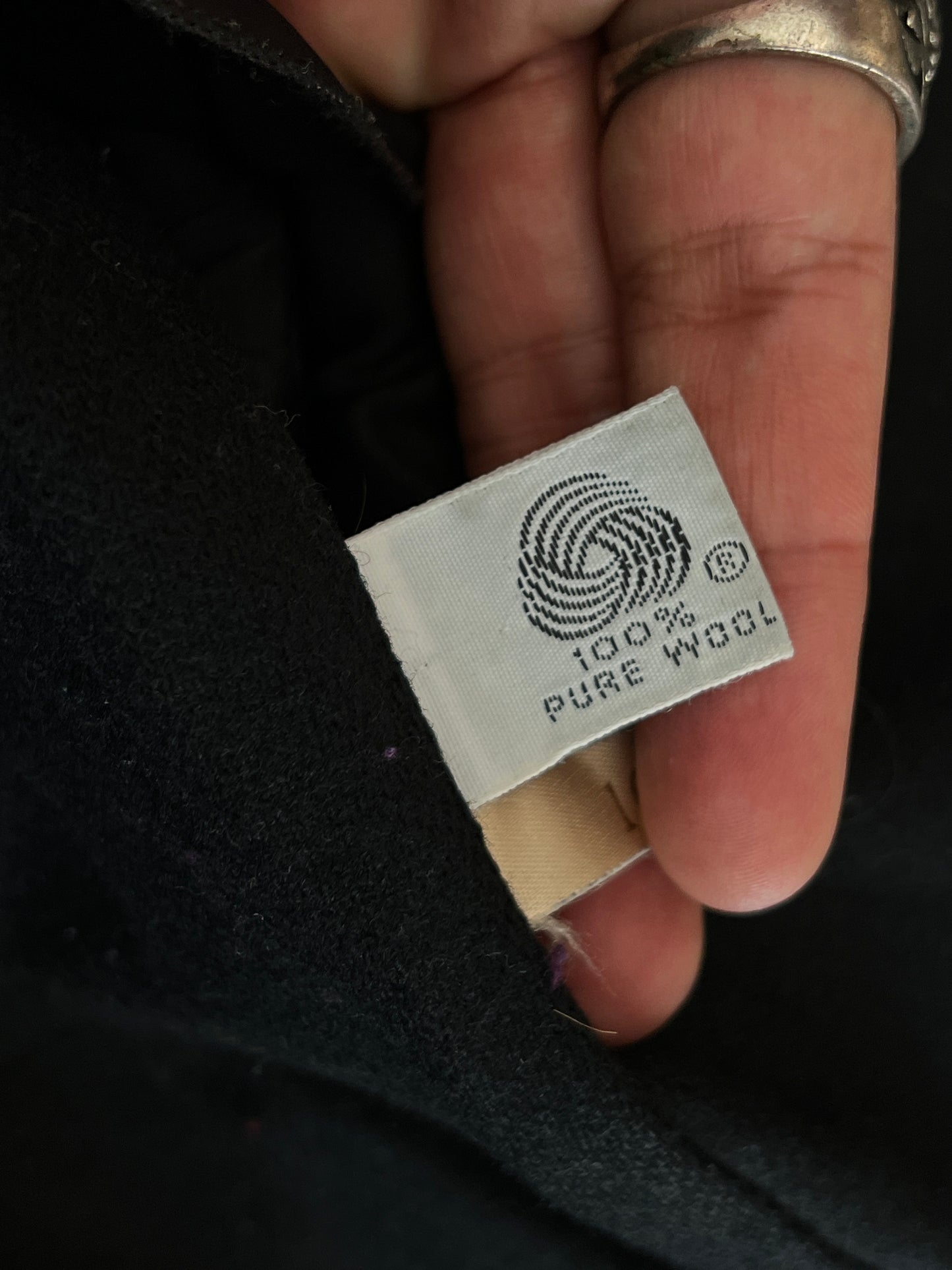 Gabardina Ejecutiva Black 100% Lana (M)