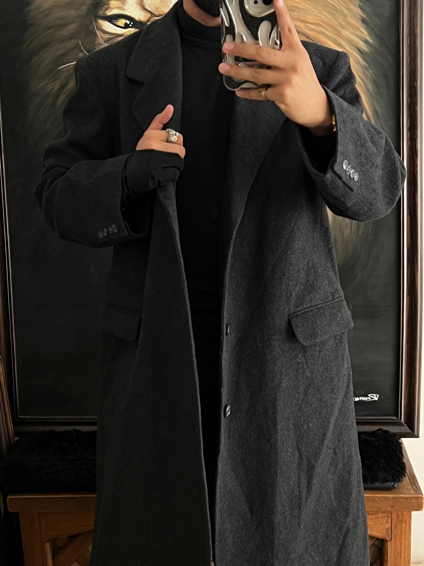 Wool coat (L) 44R