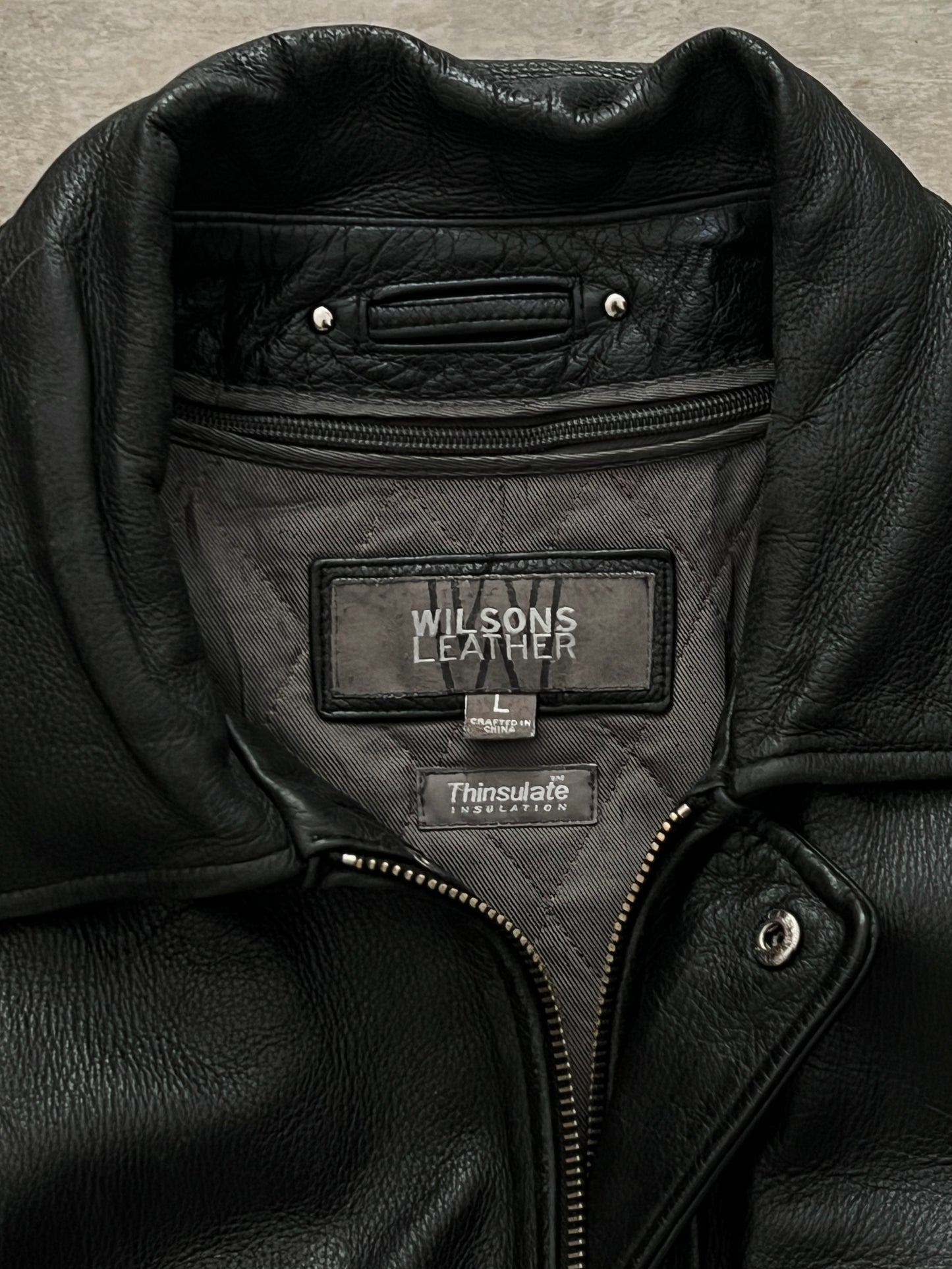 Black Leather jacket (L)