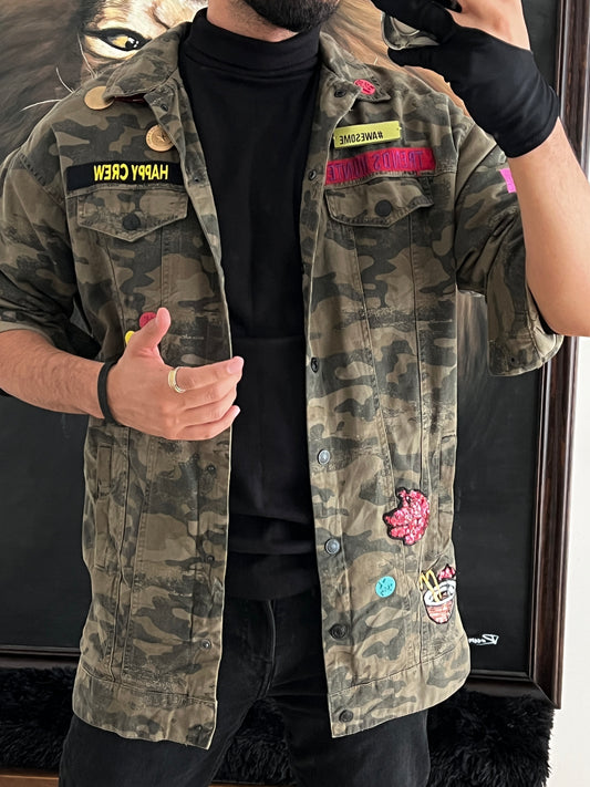 Zara jacket camo (S)